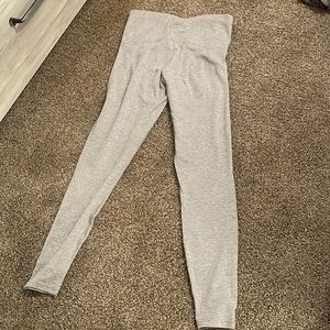 Medium grey soft knit leggings